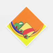 Farbiger LKW Serviette (Ecke)