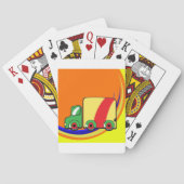 Farbiger LKW Spielkarten (Rückseite)