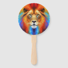 farbiger Löwe Fächer