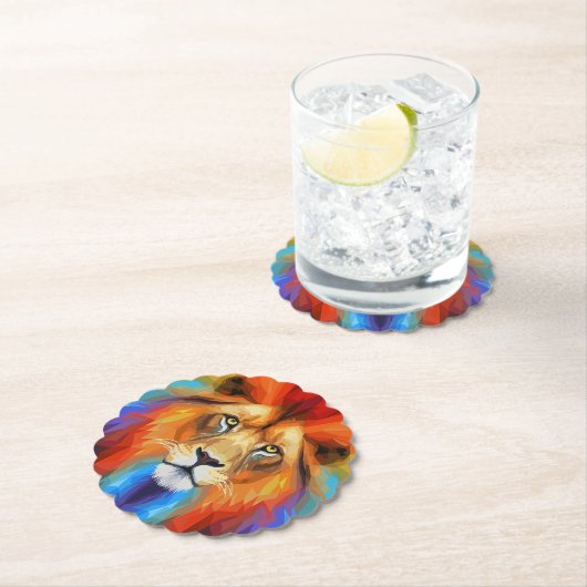 farbiger Löwe Untersetzer (Vor Ort)