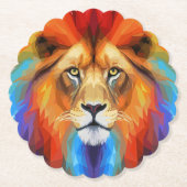 farbiger Löwe Untersetzer (Vorderseite)