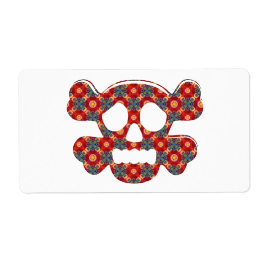 Farbiger, lustiger Schädel (Vorne)