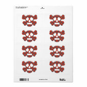 Farbiger, lustiger Schädel (Vorne)