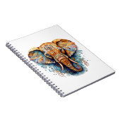 Farbiger Mandalaelefant Notizblock (Rechte Seite)