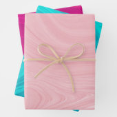 Farbiger Marmorstein Geschenkpapier Set (Beispiel)