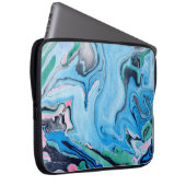 Farbiger Marmorstein Laptopschutzhülle (Vorne Rechts)