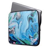 Farbiger Marmorstein Laptopschutzhülle (Vorderseite Links)