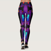 Farbiger mechanischer Android Futuristischer Robot Leggings (Rückseite)