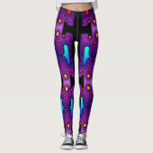 Farbiger mechanischer Android Futuristischer Robot Leggings (Vorderseite)