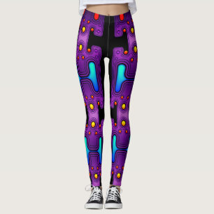 Farbiger mechanischer Android futuristischer Robot Leggings