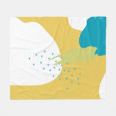 Farbiger Memphis-Designhintergrund Vintag80er, 90e Fleecedecke (Vorderseite (Horizontal))