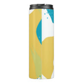 Farbiger Memphis-Designhintergrund Vintag80er, 90e Thermosbecher (Rückseite)