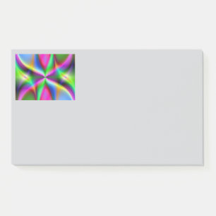 Farbiger metallischer Fraktalglanz Post-it Klebezettel