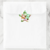 Farbiger Mini-Marshmallow-Druck Stern-Aufkleber (Tasche)