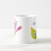 Farbiger, moderner FrühVogel  Kaffeetasse (Mittel)