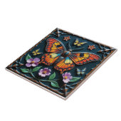 Farbiger Monarch Fliese (Seite)