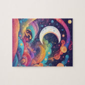 Farbiger Mond Puzzle (Horizontal)