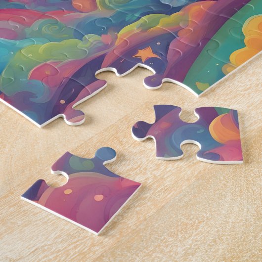 Farbiger Mond Puzzle (Seite)