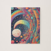 Farbiger Mond Puzzle (Vertikal)