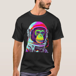 Farbiger Monkey Astronaut Space Explorer T-Shirt