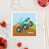 Farbiger Monsterwagen Serviette (Beispiel)