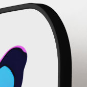 Farbiger Mops Hund Welpe Pickleball Schläger (Linke Seite)