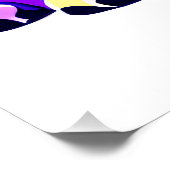 Farbiger Mops Hund Welpe Poster (Ecke)