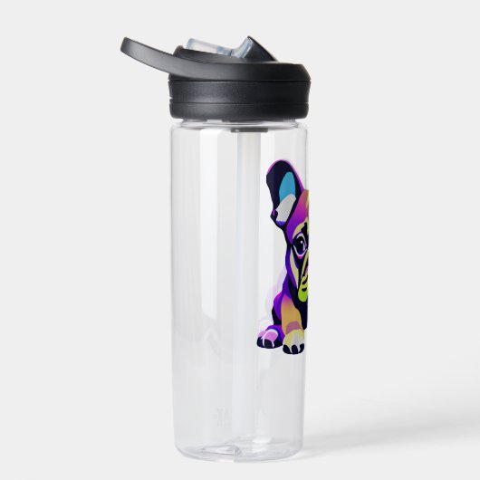 Farbiger Mops Hund Welpe Trinkflasche (Rechts)