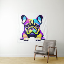 Farbiger Mops Hund Welpe