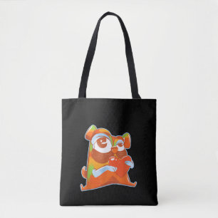 Farbiger Mops - Pop Kunstvoll wandern im Valle Ver Tasche