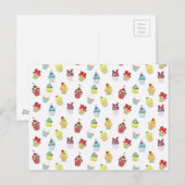 farbiger Muffintboden Postkarte (Vorne/Hinten)