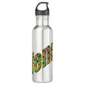 farbiger Name des Wendy, Edelstahlflasche (Vorderseite)