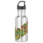 farbiger Name des Wendy, Edelstahlflasche (Vorderseite)