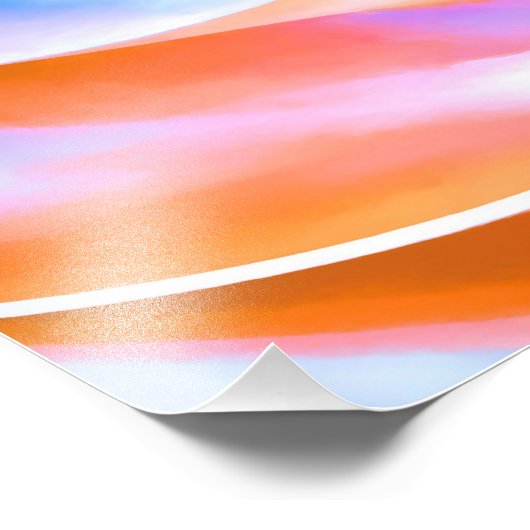 Farbiger Nautilus Fotodruck (Ecke)