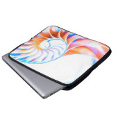 Farbiger Nautilus Laptopschutzhülle (Vorne Knopf)