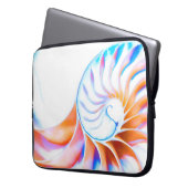 Farbiger Nautilus Laptopschutzhülle (Vorderseite Links)