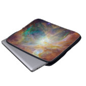 Farbiger Nebel Laptopschutzhülle (Vorne Knopf)