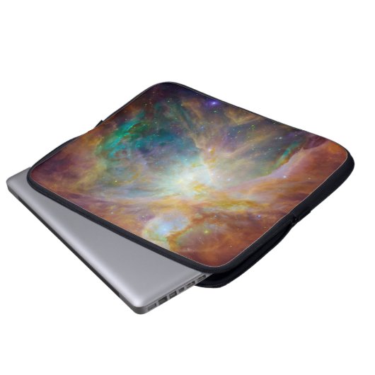 Farbiger Nebel Laptopschutzhülle (Vorne Knopf)