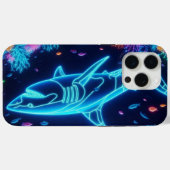 Farbiger Neonhai Case-Mate iPhone Hülle (Rückseite (Horizontal))