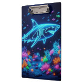 Farbiger Neonhai Klemmbrett (Links)