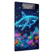 Farbiger Neonhai Klemmbrett (Rechts)