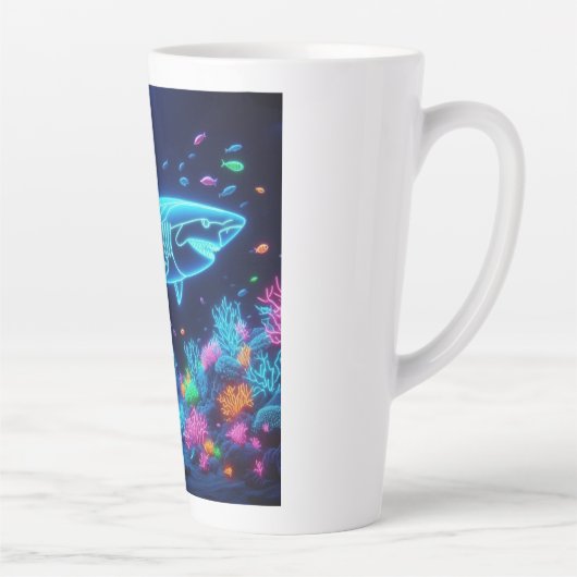 Farbiger Neonhai Milchtasse (Rechts)