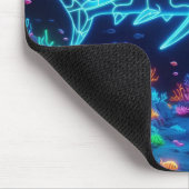 Farbiger Neonhai Mousepad (Ecke)