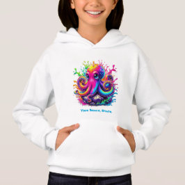 Farbiger Oktopus Hoodie