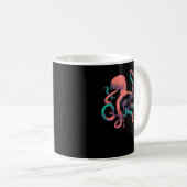 Farbiger Oktopus spielt Gitarre Kaffeetasse (VorderseiteRechts)