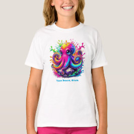 Farbiger Oktopus T-Shirt