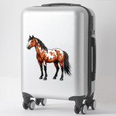 Farbiger Paint Horse Aufkleber (Koffer)