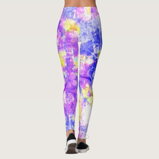 Farbiger Paint-Spritzer #6 Leggings (Rückseite)