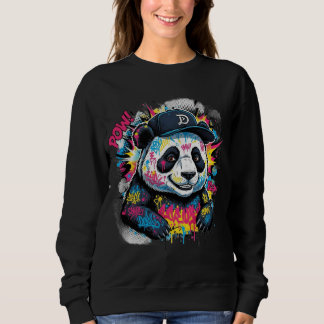 Farbiger Panda Sweatshirt