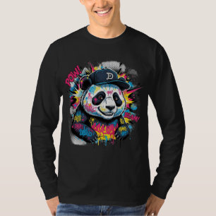 Farbiger Panda T-Shirt